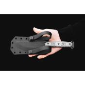 TPSXS01 Couteau Fixe TOPS Skullcrushers Xtreme Sidekick Lame Acier 1095HC Manche Micarta Gris USA - Livraison Gratuite