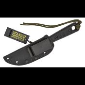 TPTLT02 Couteau Fixe TOPS Knives Lite Trekker Lame Acier 1095 Manche Micarta Noir Étui Kydex Made In USA - Livraison Gratuite