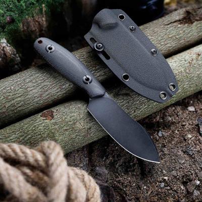 TVJM05BM14 Trivisa Eggplant BM – Couteau Fixe Lame Acier 14C28N Manche Micarta Black Étui Kydex – Livraison Gratuite 