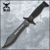 UC2994 United Cutlery M48 Tactical Commando | Couteau Fixe Lame Acier AUS-8 Dos Cranté Manche ABS Étui Ceinture - Livraison Gratuite