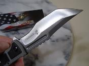 USMA3005GY Lot de 2 Couteau Semi-Automatique USMC Marines A/O Lame Tanto Acier 3Cr13  - Livraison Gratuite