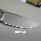 VOSA3104 Couteau Vosteed Porcupine ModSwap | Lame Acier 154CM Clip Point | Manche Plaquettes Green Micarta | Crossbar Lock | Livraison Gratuite