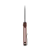 VOSA5111 Couteau Pliant Vosteed Corgi V V Lame Acier Nitro-V Manche Alu Rouge brique Vanchor Lock - Livraison Gratuite