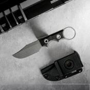VOSD0501 Couteau Vosteed Quokka-O Bowie Lame Acier 14C28N Micarta Black Housse Kydex - Livraison Gratuite