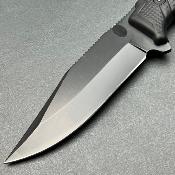 WARG2E49 Couteau WithArmour Clip Point Lame Fixe Acier Inox Manche ABS Housse Plastique - Livraison Gratuite