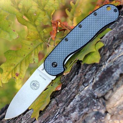 Couteau Esee Zancudo Carbon Fiber/G-10 Lame Acier D2 Framelock BRK1302CF - Free Shipping