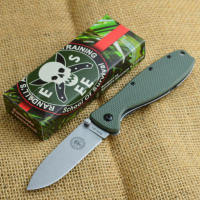 Couteau Esee Zancudo OD green Framelock Lame Acier AUS-8 Stonewash Manche FRN BRKR1OD - Free Shipping