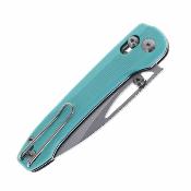 BTKG68B  Couteau Bestech Cobber | Lame Acier 14C28N Two-Tone Drop Point | Manche G10 Blue | Bar Lock | Livraison Gratuite