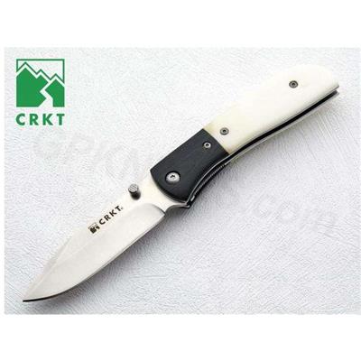 Couteau Speed Assist CRKT Carson M4-02 White Bone Assisted Opening - CRM402 Acier 8Cr14MoV