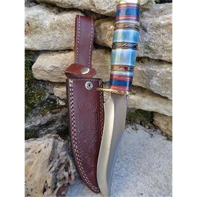 FCW3984BLB Poignard Frost Cutlery Blue Bone Hunter Acier 3Cr13 Etui Cuir - Livraison Gratuite
