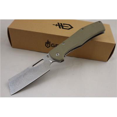 Couteau Gerber Flatiron Cleaver Green G-10 Lame Acier 7Cr17MoV G1495 - Livraison Gratuite