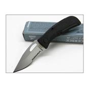 Couteau Gerber E-Z Out Junior Acier Carbone/Inox Serrated Manche Zytel Made In USA G6551 - Free Shipping
