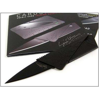 Couteau CARTE de CREDIT IAIN SINCLAIR Black CARDSHARP 2 Folding IS1B - Free Shipping