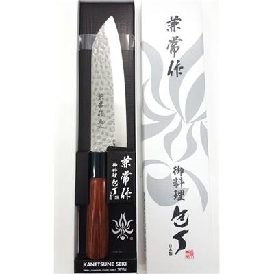 Couteau de Cuisine Kanetsune Santoku Lame Acier DSR-1K6 Made In Japan KC952 - Livraison Gratuite