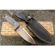Couteau Lion Steel T5 Lame Acier Niolox Manche Micarta Etui Cuir Made In Italy LSTT5MI - Free Shipping