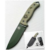 Couteau ESEE Model 5 RC-5 RC5 Survival, Escape, Evasion Carbone 1095 Green RC5POD - Free Shipping