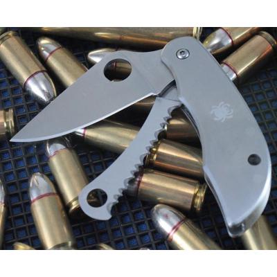 Couteau Spyderco ClipiTool 2 Lames Acier 8Cr13MoV 1 Scie Manche Acier SC176PS - Free Shipping