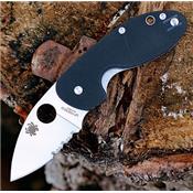 Couteau Spyderco Insistent Plain Lame Acier 8Cr13MoV Serr SC246GPS - Livraison Gratuite