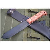 Bushcraft Couteau de Survie Sheffield MOD Pattern Survival Acier Carbone Phosphate Made In England SHE003 - Free Shipping