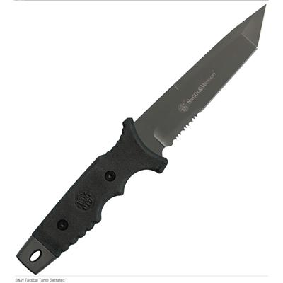 Couteau Smith&Wesson Special Ops Tactical Tanto Serrated Acier 9Cr17 Manche Zytel SW7S - Free Shipping