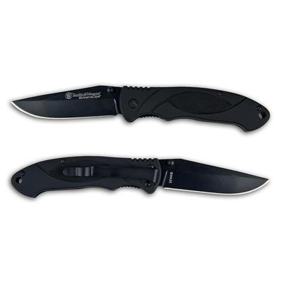 Couteau Smith&Wesson Extreme Ops Linerlock Lame Acier 440 Manche FRN SWA25 - Free Shipping