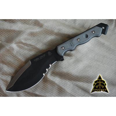 Couteau de Survie TOPS CUMA TAK-RI 2 (Tactical Kukri) Acier Carbone 1095 Manche Micarta Made In USA TPCUMATK02 - Free Shipping
