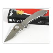 Couteau SPYDERCO SC11PS DELICA 4 STAINLES SERRATED