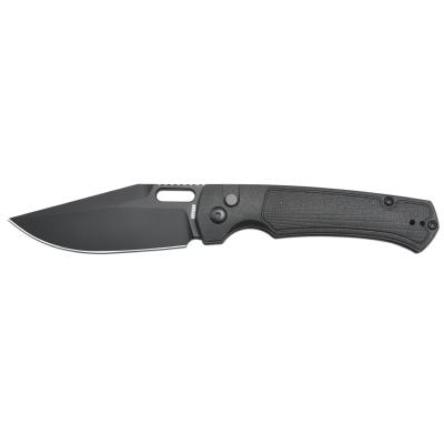 ATZ1867PBBK Couteau ArtisanCutlery Revel Lame Acier AR-RPM9 Manche FRN Black Verrouillage Button - Livraison Gratuite