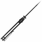 ATZ1882PBBK Artisan Simoon | Couteau Pliant Recoil Lock V2 | Lame Bowie AR-RPM9 PVD Noir | Manche G10 Noir - Livraison Gratuite