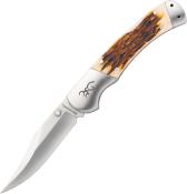 BR0530B Couteau Browning Jigged Bone Lame Acier 9Cr13CoMoV Manche Os - Livraison Gratuite