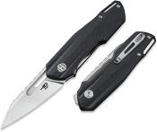BTKG64A Couteau Bestech Toddler Black G10 Lame Reverse Tanto Acier Sandvik 14C28N Ball Bearing - Livraison Gratuite