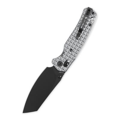 BTKMK06S6 — Couteau Bestech Knives Cicada's Wing B-Lock Lame Acier 10Cr15CoMoV Black PVD Reverse Tanto Manche Inox Polici Motif Frag EDC Livraison Gratuite