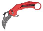 C16016BDS1 Couteau CIVIVI Knives Incisor II Red Karambit Lame Acier Damas IKBS - Livraison Gratuite