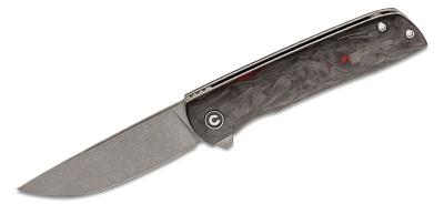 CIVC20009BB Couteau Civivi Bo Red Carbon Fiber Lame Nitro-V Roulement IKBS - Livraison Gratuite