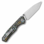 CMB22E Couteau Pliant CMB Made Knives Explorer V2 Lame Acier 14C28N Tanto Manche Fat Carbon Axis Lock - Livraison Gratuite