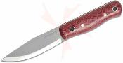 CTK398144SS Condor Firewater – Couteau Buscraft Lame Acier 14C28N Drop Point  Manche Micarta Rouge – Étui Cuir + Firestarter – Livraison Gratuite