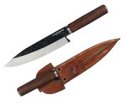 CTK700122C Condor Parrillero Gaucho – Couteau Fixe Chef Outdoor | Lame 440C | Manche Noyer | Étui Cuir - Livraison Gratuite