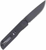 CTPLRBLKBLDS CobraTec Prowler | Couteau Pliant | Lame Drop Point D2 | Manche G-10 Noir | Button Lock | Livraison Gratuite