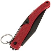 DGR2403RDBW Couteau DAGGERR Peremen Saigak Lame Acier 8Cr14MoV Blackwash Manche FRN Rouge Ring Lock - Livraison Gratuite