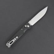 DGRDPTXBKSW Daggerr Dropet DL – Couteau Pliant X-Lock | Lame Drop Point 8Cr14MoV Stonewash | Manche FRN Noir - Livraison Gratuite