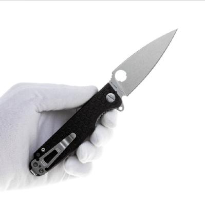 DGRFLMNBKSW Daggerr Florin – Couteau Pliant Liner Lock | Lame Spear Point 8Cr14MoV SW | Manche FRN Noir - Livraison Gratuite