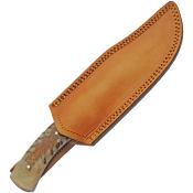 DM1328 Couteau Bowie Damas Pine Ranch Hunter Lame Acier Damas 256 Couches Etui Cuir - Livraison Gratuite