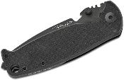 DPXHSF305 Couteau DPx Gear HEST/F 3.0 Triple Black - Lame Drop Point Acier Sleipner - Manche G10 et Titane - Frame Lock - Italy - Livraison Gratuite