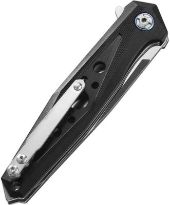 DTK3347GB Dreamtech Linerlock G10 Black Couteau de poche Lame Acier D2 Manche G10 Linerlock - Livraison Gratuite