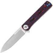 DTK3896MR Dreamtech Red Micarta | Couteau Lame Drop Point Acier D2 Satin | Manche Red Micarta Linerlock - Livraison Gratuite