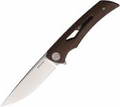EKC551SBR Eikonic Aperture – Couteau Pliant Flipper Lame D2 Satin – Manche Micarta Brun – Liner Lock – Livraison Gratuite