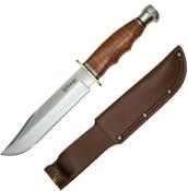 ER20032LBR Poignard Elk Ridge Outskirt Survival Lame Acier 8Cr13MoV Etui Cuir - Livraison Gratuite