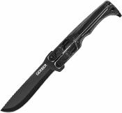 G1537 Gerber Doubledown QuadLock – Machette Pliant Lame Drop Point Acier 420HC Black – Manche Polymère Noir – Étui Nylon – Livraison Gratuite