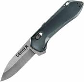 G30001738 Couteau Gerber Highbrow Compact | Lame Drop Point Acier 7Cr17MoV | Manche Alu Gray & Ouverture Assistée - Livraison Gratuite