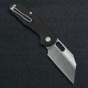 IFVF02BK Couteau Ironfly YOLO - Acier 14C28N - Lame Modified Tanto - Manche G10 Noir - Ouverture Flipper - Button Lock - Livraison Gratuite
